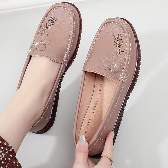 Damen Mokassins mit floralem Design und komfortabler Sohle R&B