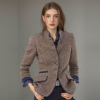 Damen elegante Blazerjacke mit Knopfleiste und praktischen Taschen R&B