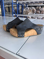 Damen Komfortable Clogs mit anatomischem Fußbett und modischem Korkdesign R&B