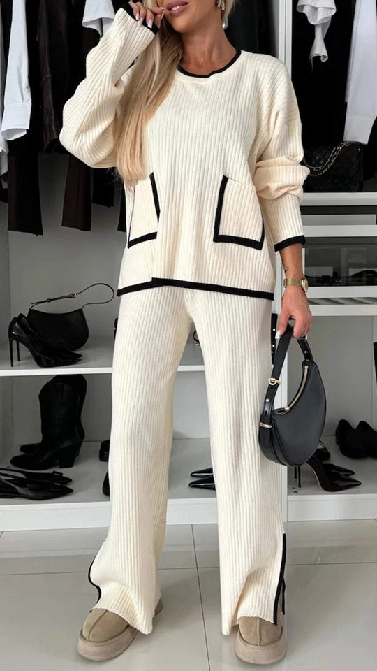 Damen Luftiges Lounge-Set mit modernen Details R&B