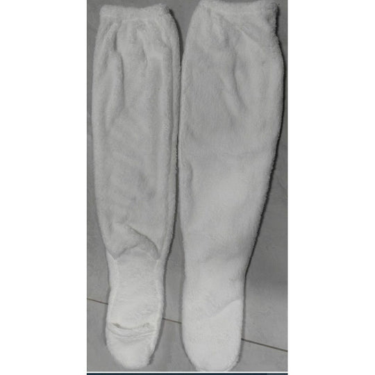 Damen Kuschelige Overknee-Socken aus weichem Fleece R&B