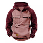 Herren funktionale Kapuzenjacke mit praktischen Taschen R&B