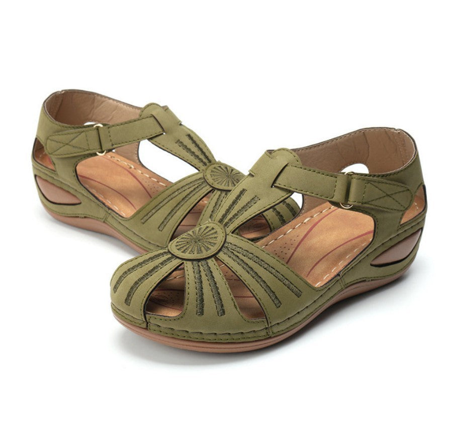 Damen Schnürsandalen mit offenem Zehenbereich und ergonomischer Sohle R&B