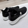 Damen modische Sneaker mit floralem Design und elastischem Einsatz R&B