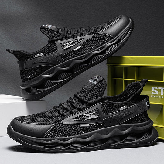 Damen Sportliche Laufsneaker mit atmungsaktivem Mesh-Obermaterial und dämpfender Sohle R&B