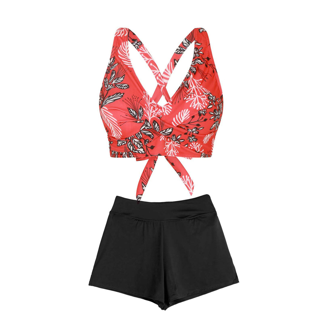 Damen Zweiteiliger Badeanzug mit floralem Design R&B