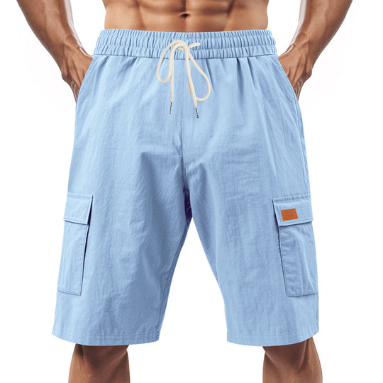 Herren Cargo-Shorts mit vielseitigen Taschen und elastischem Bund R&B