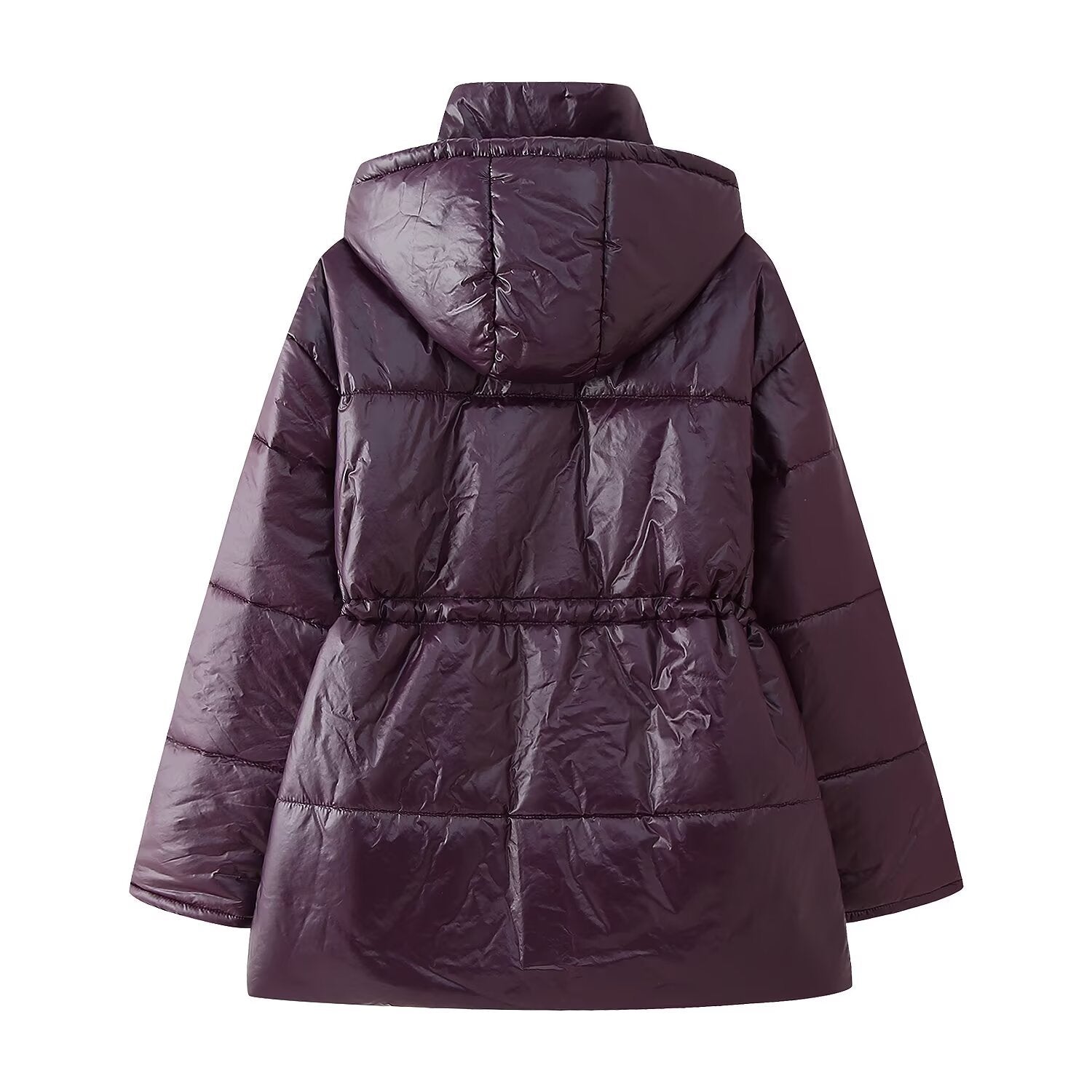 Damen gesteppte Übergangsjacke mit Kapuze und praktischen Eingrifftaschen R&B