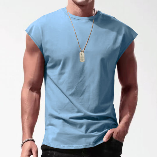 Herren Ärmelloses Sportshirt aus atmungsaktivem Material mit stylischem Design R&B