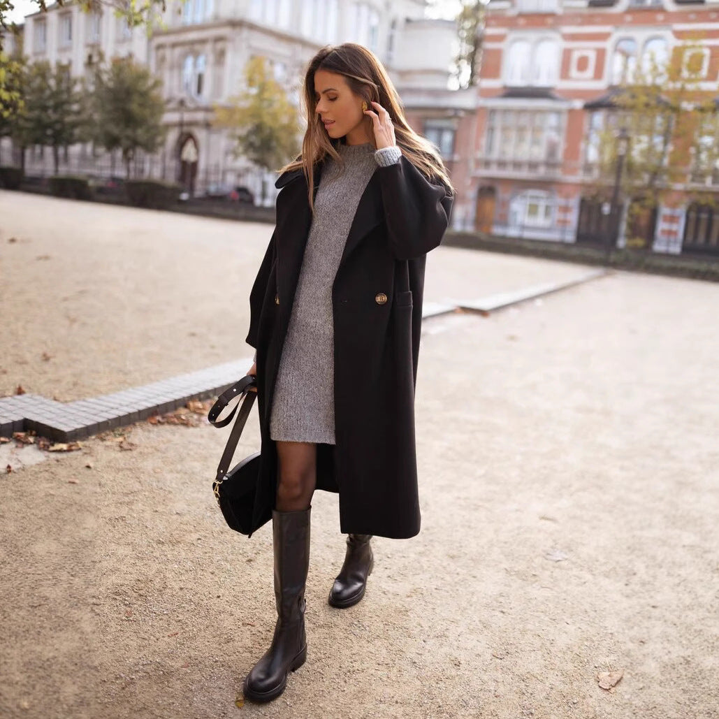 Damen Übergröße Langmantel R&B