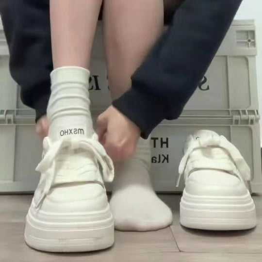 Damen Plateau-Sneaker mit sportlichem Design und gepolsterter Sohle R&B
