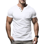Herren Kurzarmshirt mit Knopfleiste und Brusttasche R&B