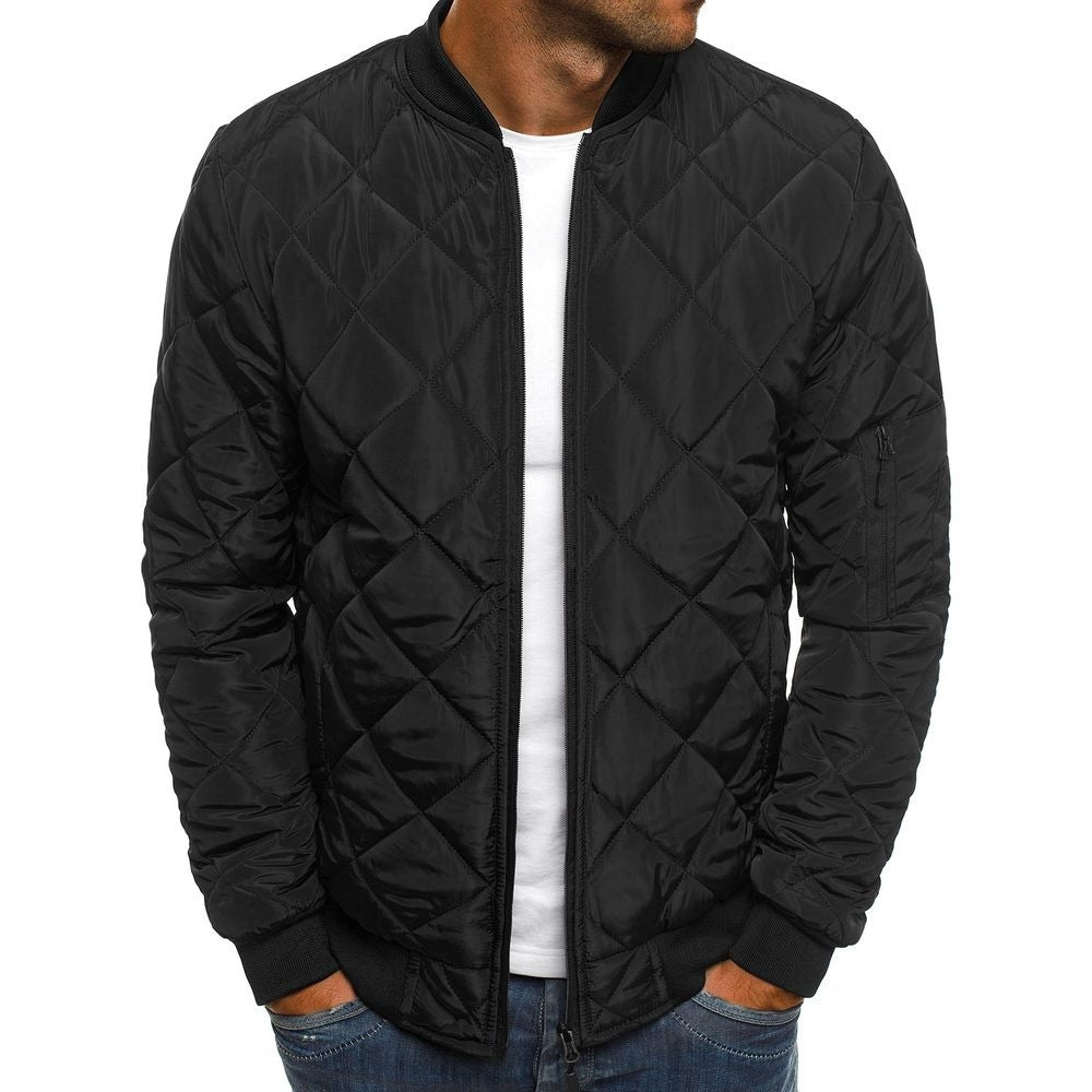 Herren Steppjacke mit praktischen Taschen und elastischen Bündchen R&B