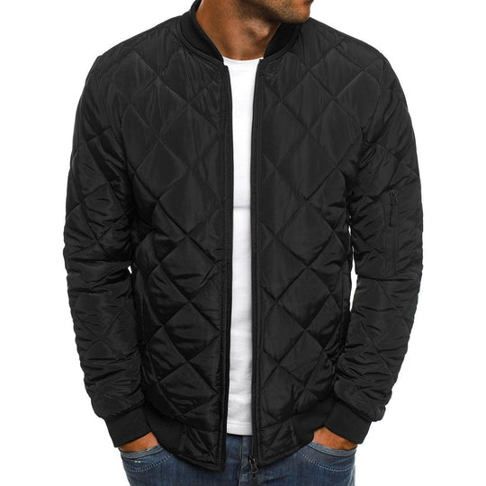 Herren Steppjacke mit praktischen Taschen und elastischen Bündchen R&B