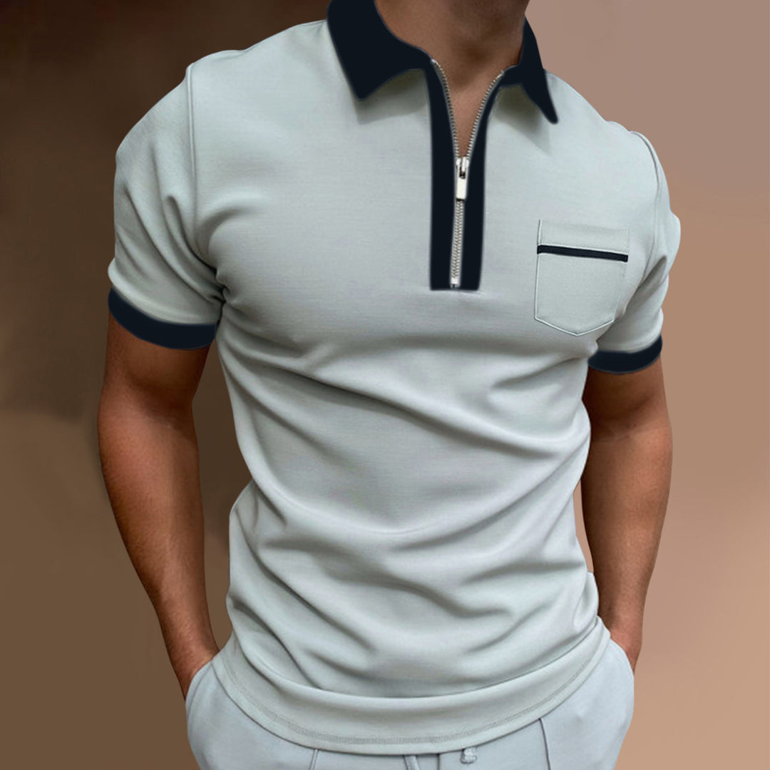 R&B | Schmal geschnittenes Taschen-Poloshirt