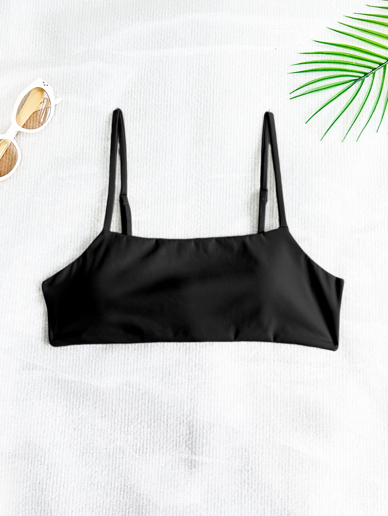 Damen Sportliches Langarm Crop-Top mit angeschnittenem Design R&B