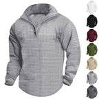 Herren Wärmeisolierter Pullover mit halbhohem Kragen und strukturierter Oberfläche R&B