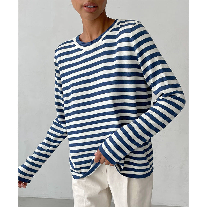 R&B | Klassischer Gestreifter Pullover
