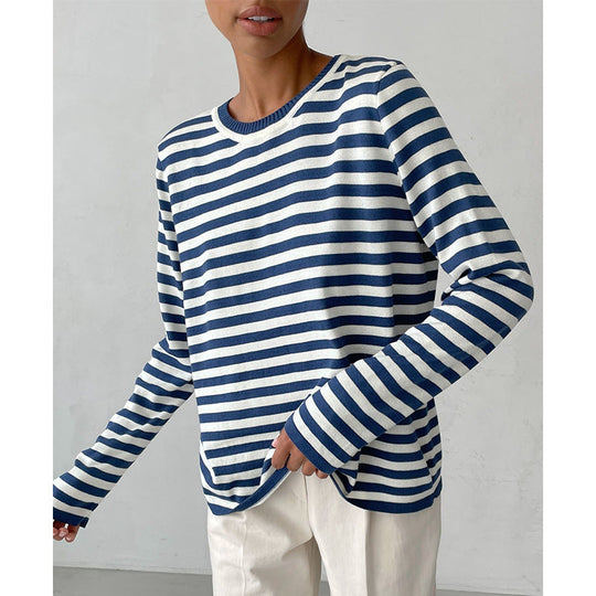 R&B | Klassischer Gestreifter Pullover