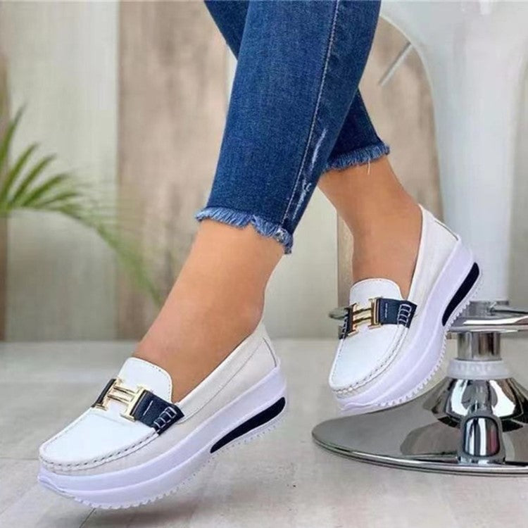 Damen modische Mokassins mit sportlichem Look und gepolsterter Sohle R&B