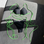 Damen Bikiniset mit gerafftem Design und Herzverschluss R&B