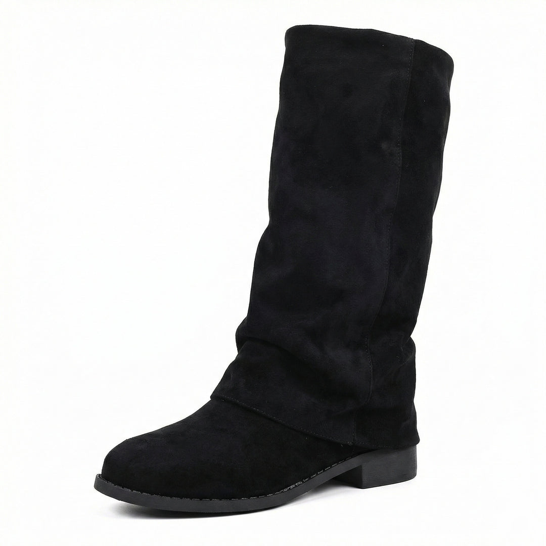 Damen Weiche Winterstiefel aus Veloursleder R&B