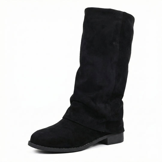 Damen Weiche Winterstiefel aus Veloursleder R&B