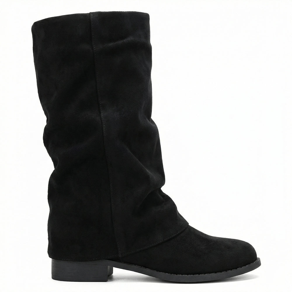 Damen Weiche Winterstiefel aus Veloursleder R&B