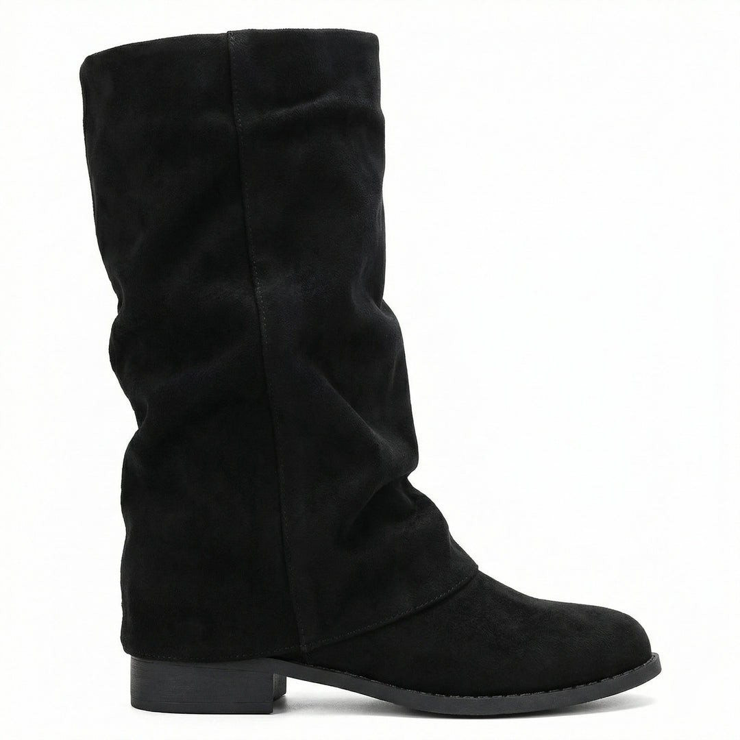 Damen Weiche Winterstiefel aus Veloursleder R&B