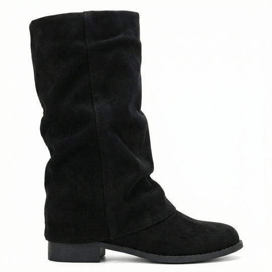 Damen Weiche Winterstiefel aus Veloursleder R&B