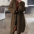 Damen Großer Strickcardigan R&B