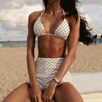 Damen Bikiniset aus hochwertigem Material mit modernem Polka-Dots Design R&B