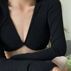 Damen Crop-Top und Shorts Set R&B
