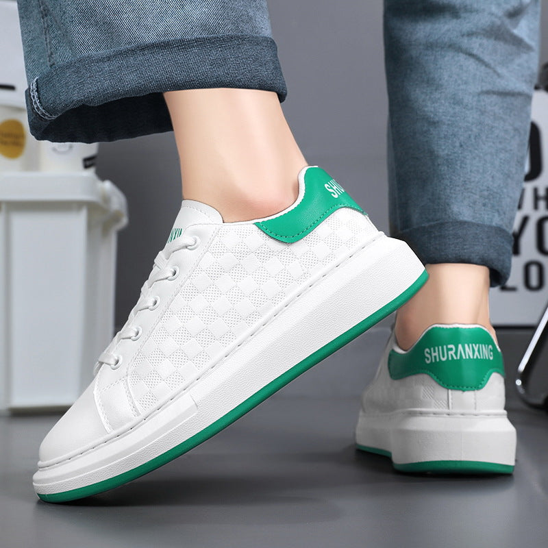 Damen Komfortable Sneaker mit schickem Karomuster und flexibler Laufsohle