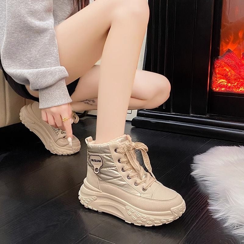 Damen Winterliche hochgeschnittene Sneakers R&B