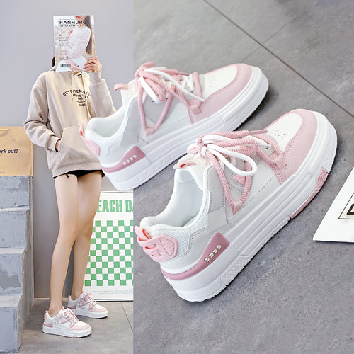 Damen modische Sneaker mit innovativem Schnürsystem und atmungsaktiver Obermaterialstruktur R&B