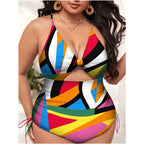 Damen Cut-Out Badeanzug mit floralen Akzenten R&B