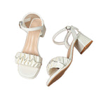Damen elegante Riemchen Sandalen mit Rüschendetail R&B