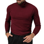 Herren Eleganter Rollkragenpullover aus weichem Strickstoff R&B