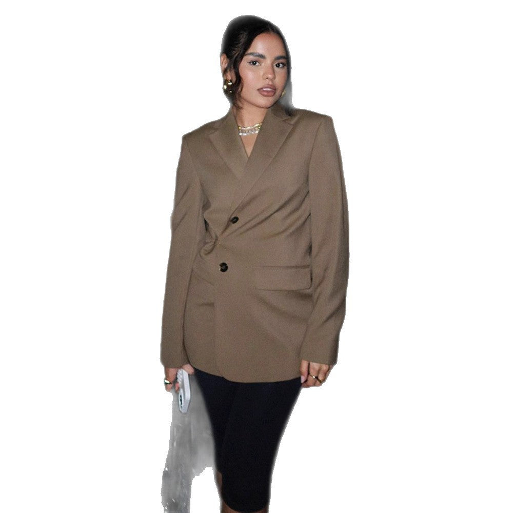 Damen Elegante Oversized Blazerjacke R&B