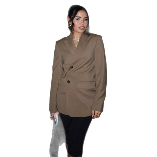 Damen Elegante Oversized Blazerjacke R&B