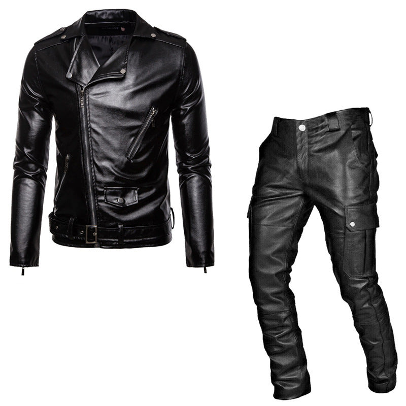 Herren Bikerjacke mit robustem Schnitt