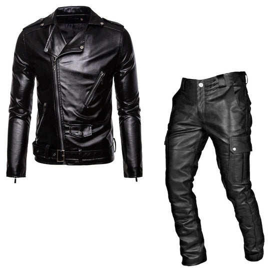 Herren Bikerjacke mit robustem Schnitt