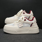 Damen Modische Sneakers mit atmungsaktiven Mesh-Einsätzen und dämpfender Sohle R&B