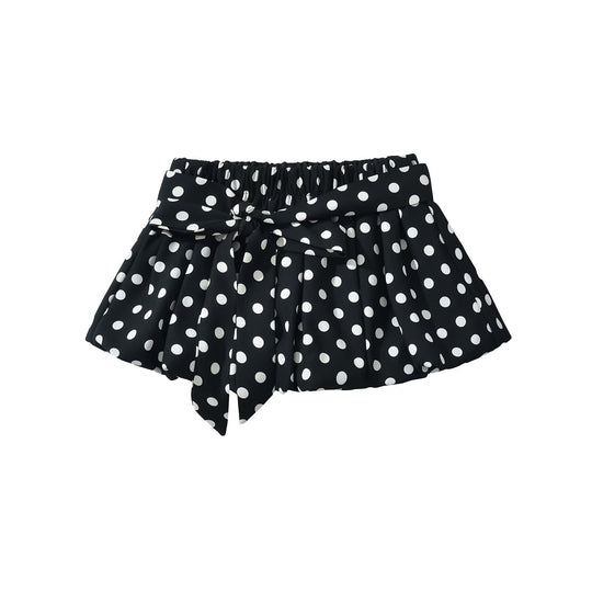 Damen Rock mit elastischer Taille und eleganten Bindebändern R&B