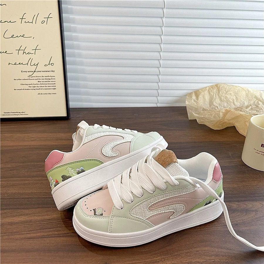 Damen Schnürsneaker mit verspieltem Motiv und atmungsaktivem Obermaterial R&B