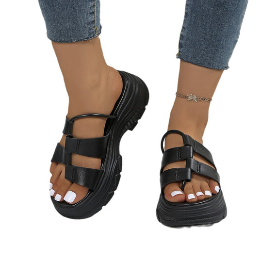 Damen Komfortable Riemchen-Sandalen mit modischem Profil und rutschfester Sohle R&B