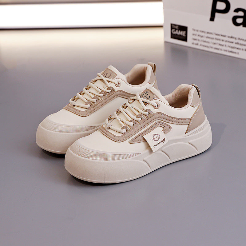 Damen modische Sneakers mit dicker Profilsohle und atmungsaktiver Struktur R&B