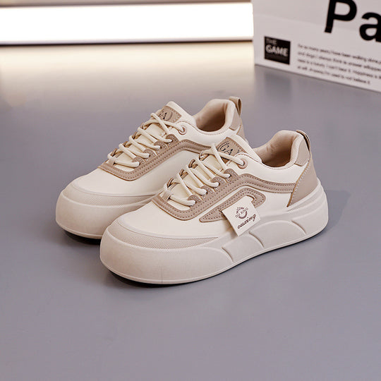 Damen modische Sneakers mit dicker Profilsohle und atmungsaktiver Struktur R&B