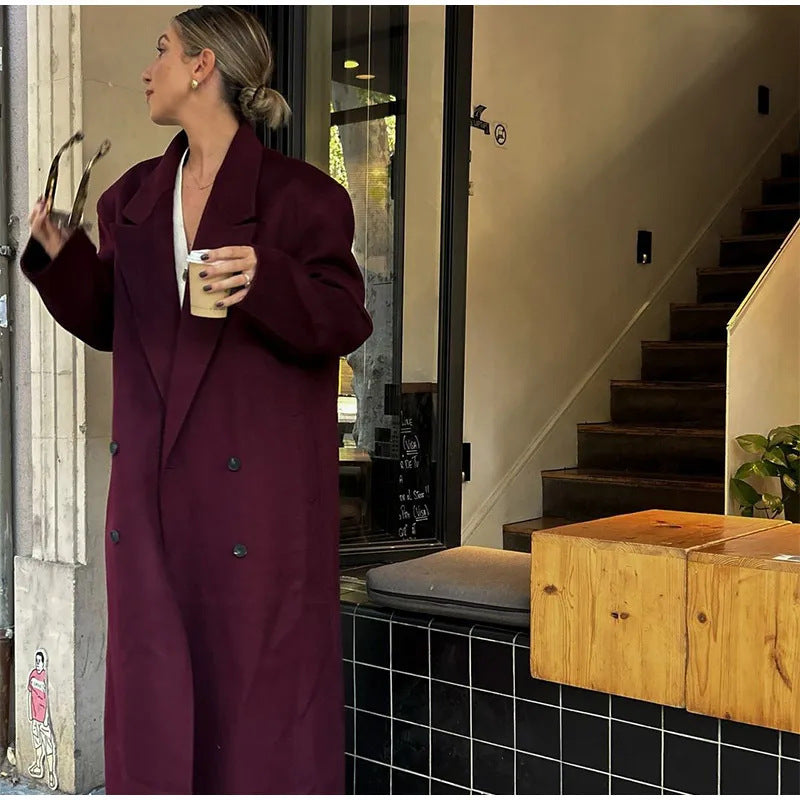 Damen Oversized Mantel R&B